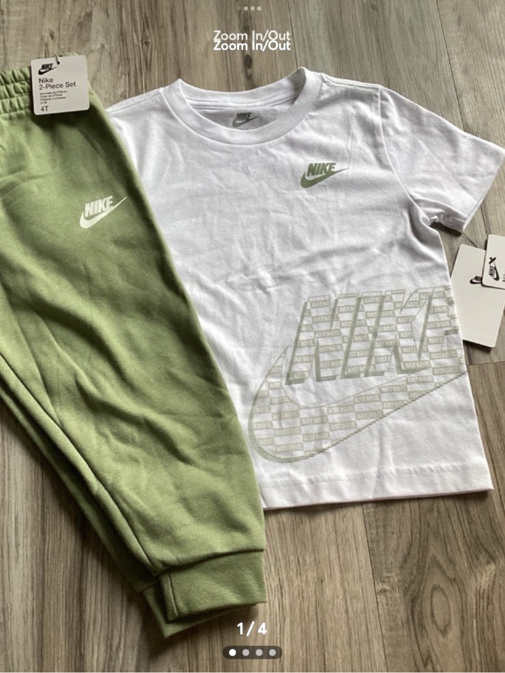 Nike toddler boy Tee & Joggers set size 4T(NWT) ~FIRM, NO OFFERS~